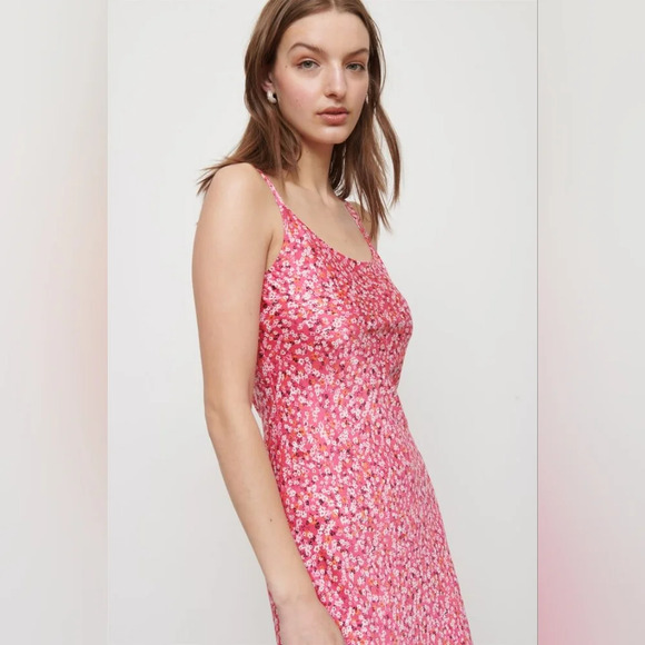 Dynamite [S] Satin Slip Dress - Picture 2 of 4